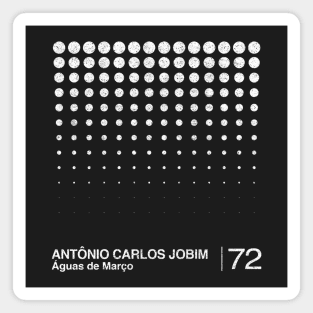 Antonio Carlos Jobim / Minimalist Graphic Artwork Design Magnet